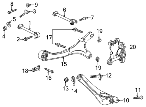 2023 GMC Yukon XL Rear Suspension Diagram