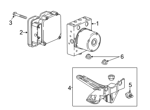 2019 Cadillac ATS ABS Components, Electrical Diagram 1 - Thumbnail