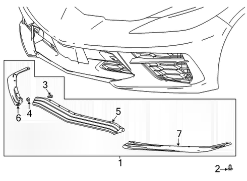 2024 Chevy Corvette Spoiler Diagram