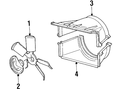 1994 GMC C1500 Cooling System, Radiator, Water Pump, Cooling Fan Diagram 8 - Thumbnail