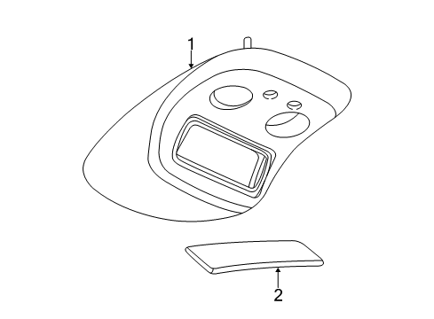 2005 Chevy Silverado 1500 HD Overhead Console Diagram