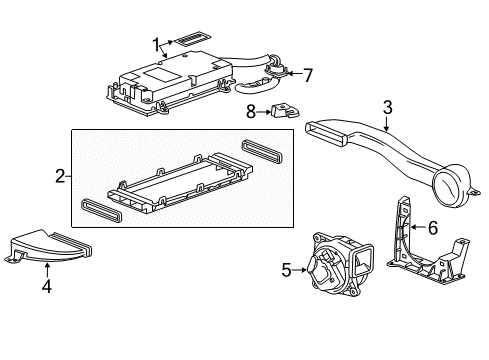 2014 Cadillac ELR Cable,Battery Positive & Negative (300 V) Diagram for 22853773