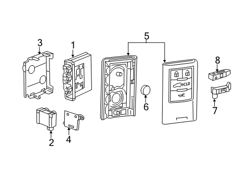 2015 Chevy Corvette Keyless Entry Components Diagram