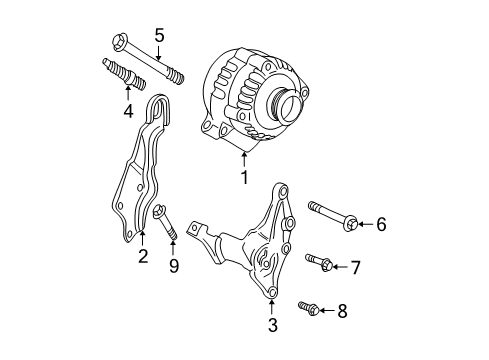 2002 Oldsmobile Alero GENERATOR Assembly (Remanufacture) Diagram for 19244796