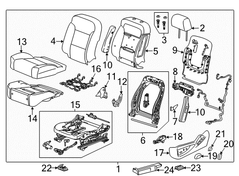 2017 GMC Yukon Power Seats Diagram 3 - Thumbnail