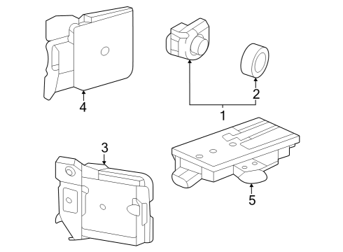 2023 Cadillac LYRIQ SENSOR ASM,ADVANCED PARK ASST ALARM <DNU AFTER 2023> Diagram for 85136976