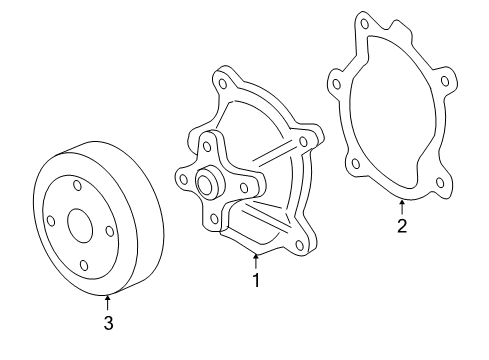 2009 Pontiac G6 Cooling System, Radiator, Water Pump, Cooling Fan Diagram 2 - Thumbnail