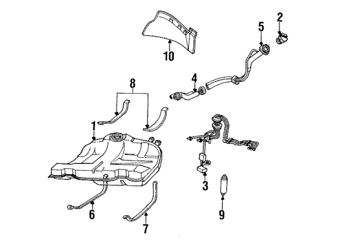 1987 Pontiac Bonneville Fuel Supply Diagram