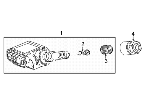 2022 Chevy Corvette Tire Pressure Monitoring Diagram