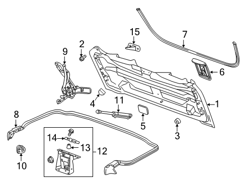 2018 Chevy Corvette Convertible Top Diagram