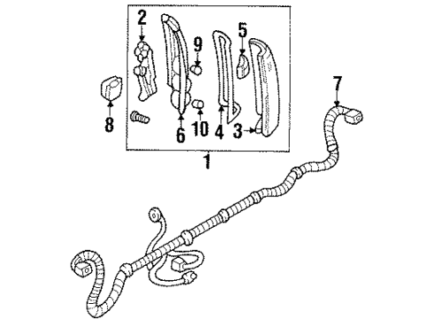 1993 Chevy C2500 Combination Lamps Diagram