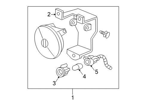 2004 GMC Yukon XL 1500 Bulbs Diagram 1 - Thumbnail