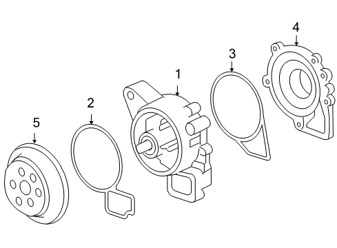 2009 Pontiac G6 Cooling System, Radiator, Water Pump, Cooling Fan Diagram 1 - Thumbnail