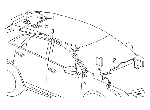 2021 Cadillac XT5 Cable Assembly, Ant Coax (I/P) Diagram for 84961323