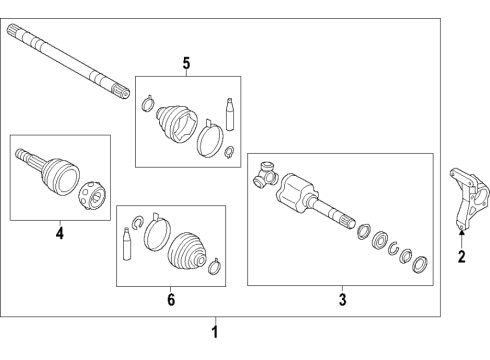 2015 Chevy City Express Front Axle Shafts & Joints, Drive Axles Diagram