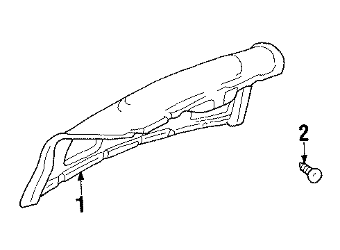 2003 Oldsmobile Aurora Interior Trim - Trunk Lid Diagram