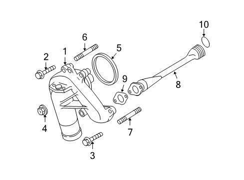 2008 GMC Savana 2500 Cooling System, Radiator, Water Pump, Cooling Fan Diagram 2 - Thumbnail