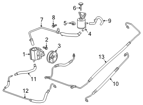 2021 GMC Savana 2500 P/S Pump & Hoses, Steering Gear & Linkage Diagram 2 - Thumbnail