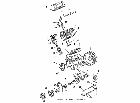 1994 GMC Jimmy Oil Pan, Oil Pump Diagram