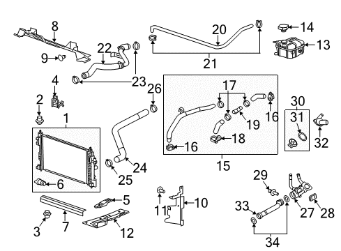 2014 Buick LaCrosse Shield, Front Compartment Splash Diagram for 22998751