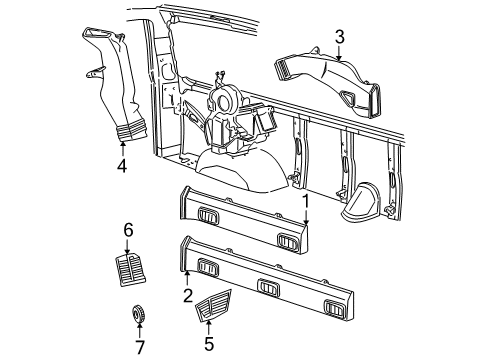 2006 GMC Savana 2500 Ducts Diagram 2 - Thumbnail