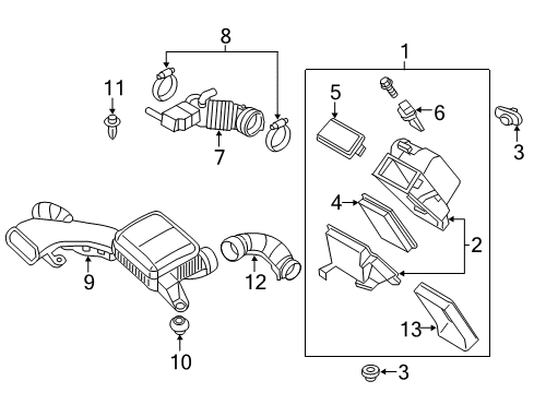 2017 Chevy City Express Air Intake Diagram