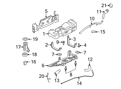 2005 GMC Envoy XUV Fuel Supply Diagram 3 - Thumbnail