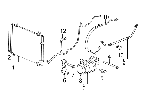 2013 Cadillac CTS Air Conditioner Diagram 1 - Thumbnail