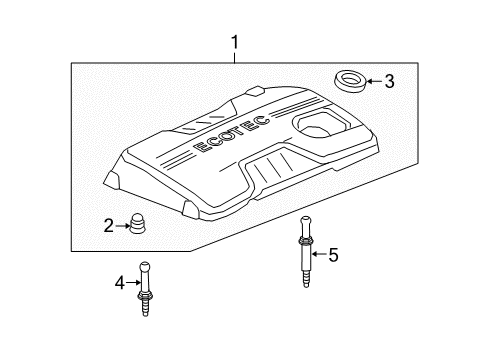 2012 Chevy Equinox Engine Appearance Cover Diagram