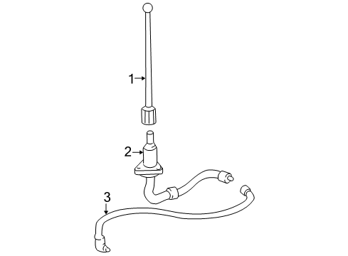 1989 GMC Safari Antenna & Radio Diagram