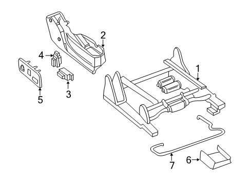 2004 GMC Sierra 2500 HD Tracks & Components Diagram 4 - Thumbnail