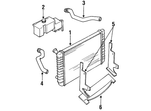 1988 Pontiac Grand Prix Bottle, Coolant Overflow Diagram for 12397784