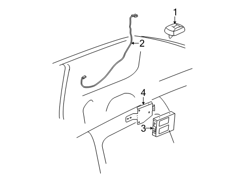 2008 Chevy HHR Antenna & Radio Diagram 2 - Thumbnail