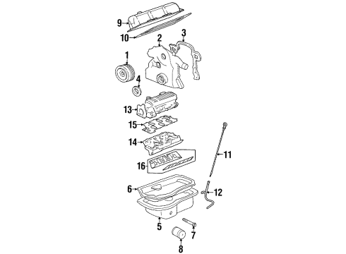 2000 Pontiac Firebird Indicator Assembly, Oil Level Diagram for 24507730