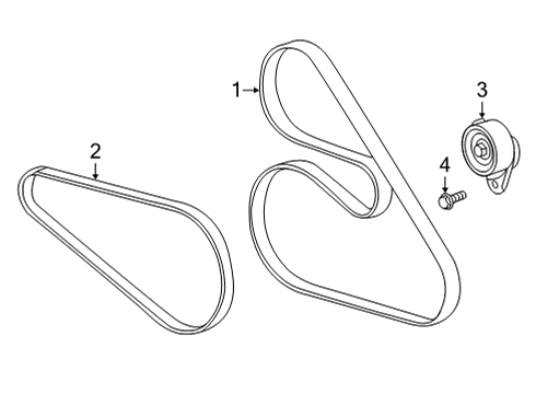 2020 Cadillac CT5 Belts & Pulleys, Maintenance Diagram 2 - Thumbnail