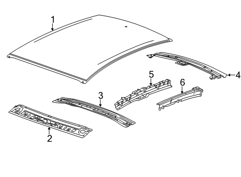 2017 Chevy Sonic Roof & Components Diagram 4 - Thumbnail