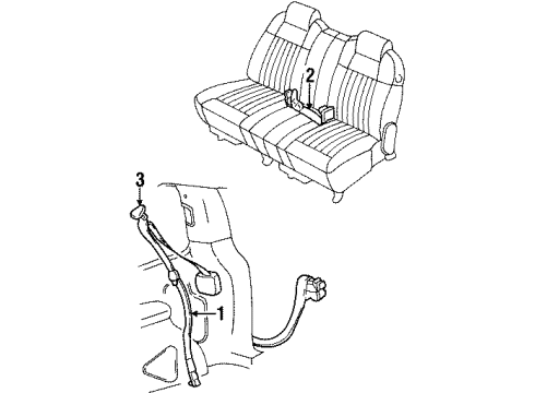 2004 Oldsmobile Silhouette Seat Belt Diagram