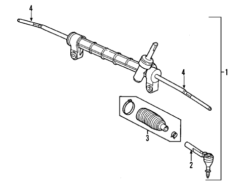 2006 Chevy Equinox Steering Column & Wheel, Steering Gear & Linkage Diagram 4 - Thumbnail