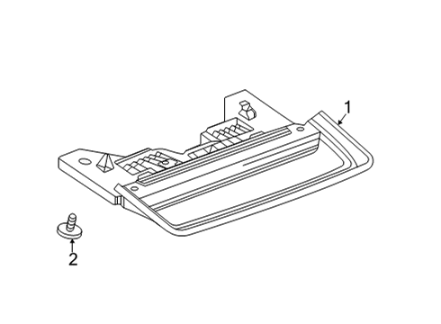 2023 Cadillac CT4 High Mount Lamps Diagram