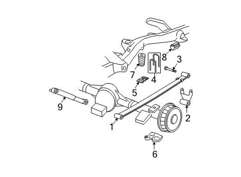 2023 GMC Savana 3500 Rear Suspension Diagram