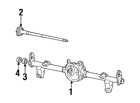 1985 Buick LeSabre Axle Components - Rear Diagram