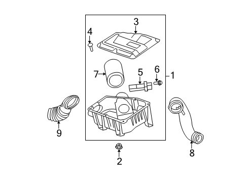 2008 Chevy HHR Air Intake Diagram