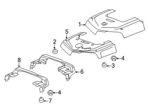 2013 Cadillac CTS Engine Appearance Cover Diagram 5 - Thumbnail