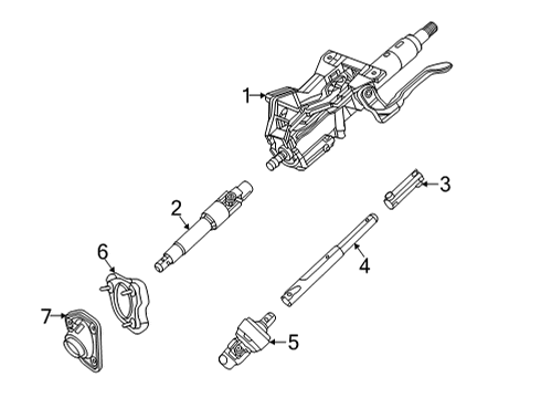 2023 Cadillac CT4 Steering Column Assembly Diagram