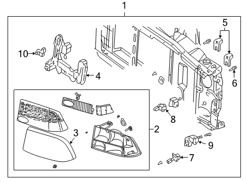 2000 Oldsmobile Bravada Headlamps, Electrical Diagram