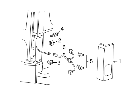 2006 Hummer H3 Tail Lamps Diagram