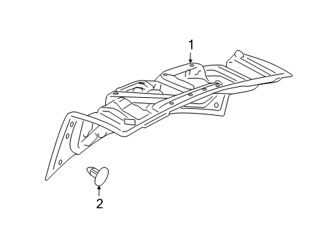 2007 Cadillac STS Interior Trim - Trunk Lid Diagram