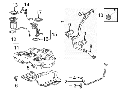 2010 Buick LaCrosse Fuel Supply Diagram