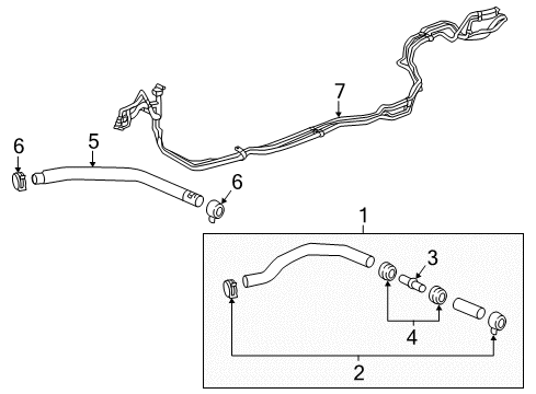 2016 Cadillac CT6 Hoses, Lines & Pipes Diagram 2 - Thumbnail