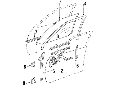 1986 Chevy Nova Mirror,Outside Rear View Diagram for 94842383